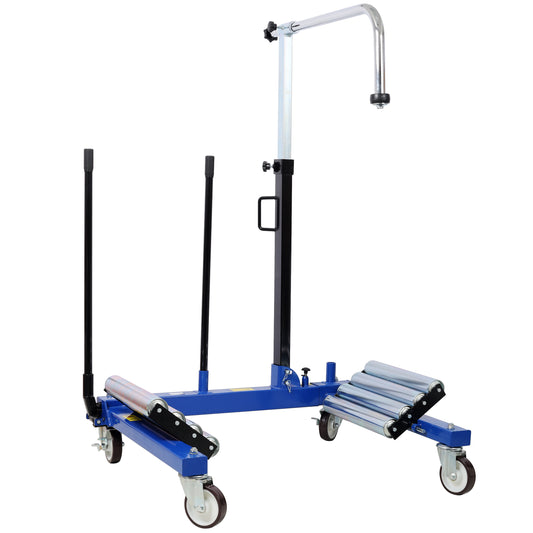 2640 Capacity Heavy Duty Portable Dual Wheel Dolly,Truck Tractor Tire Wheel Dolly, Blue Color