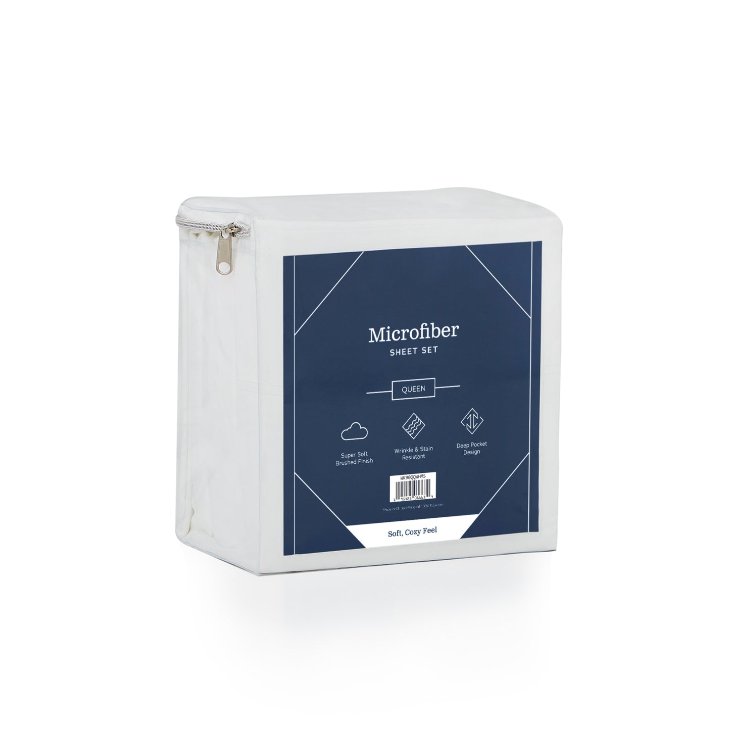 Weekender Microfiber Sheets, split cal king, White