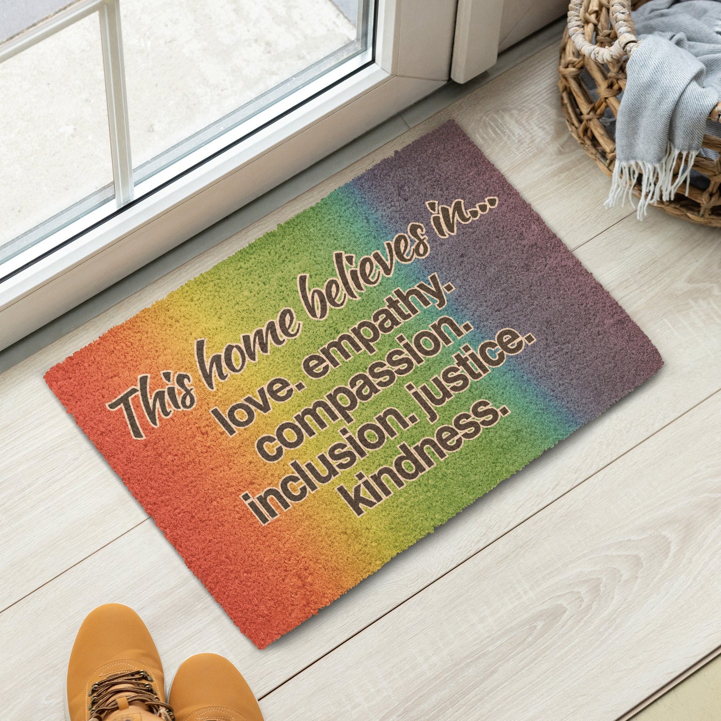 'Kindness Is' Pride Welcome Mat