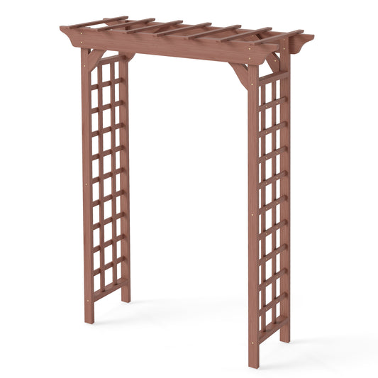 Wooden Arbor, Wedding Arch for Ceremony, Wood Trellis for Plant Climbing, Christmas Decor Pergola for Garden Backyard