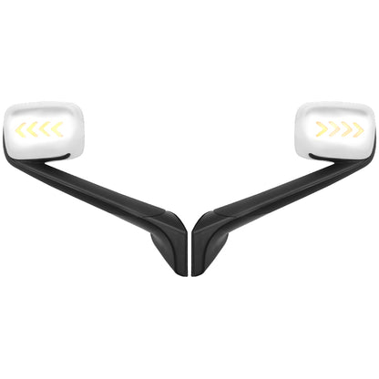 Hood Mirrors Fit For New Freightliner Cascadia 2018-2021 With Turn Signal Light