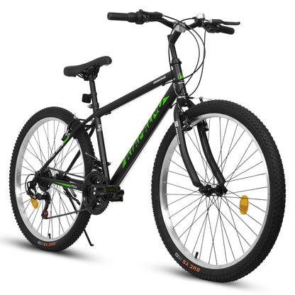 A26338 26 Inch Carbon Steel Frame Mountain Bike,21-Speed Dual V-Brake, Adult and Teens Bicycle for Mountain