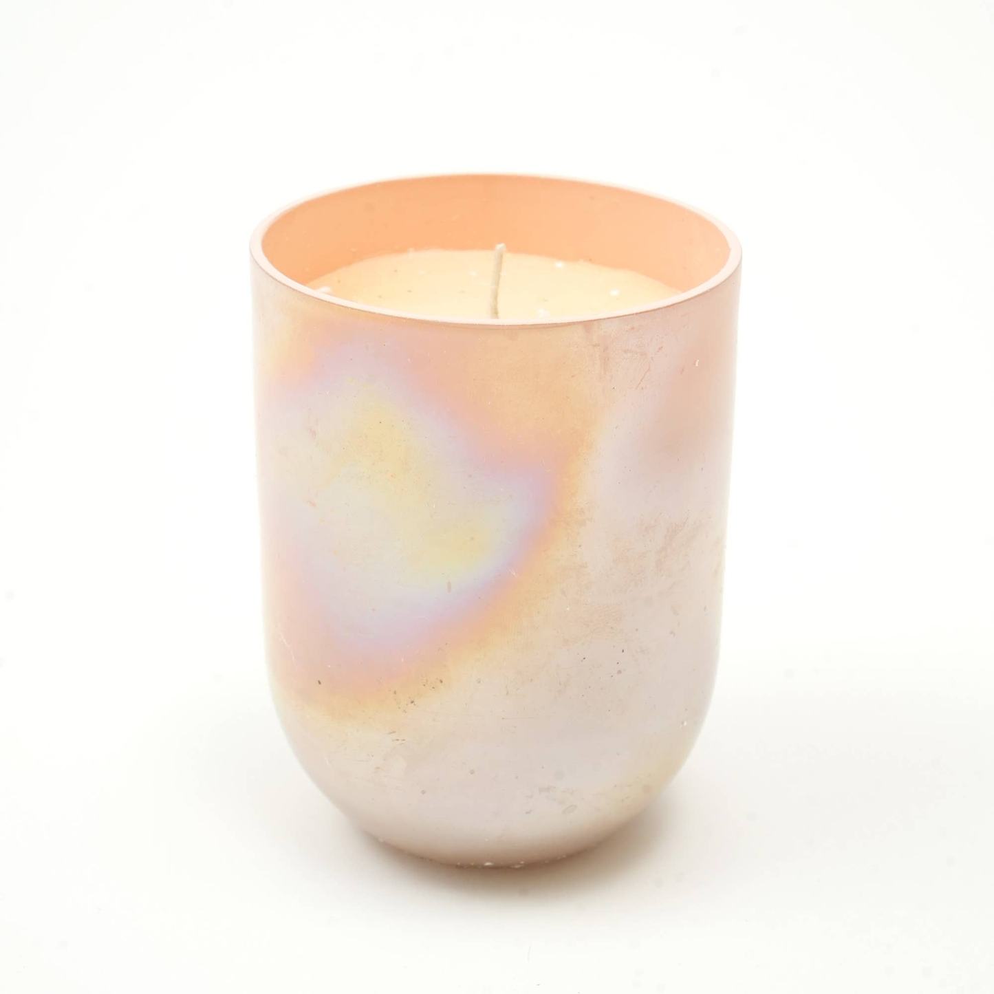 Subtle Shine Scented Wax Candle - Peach