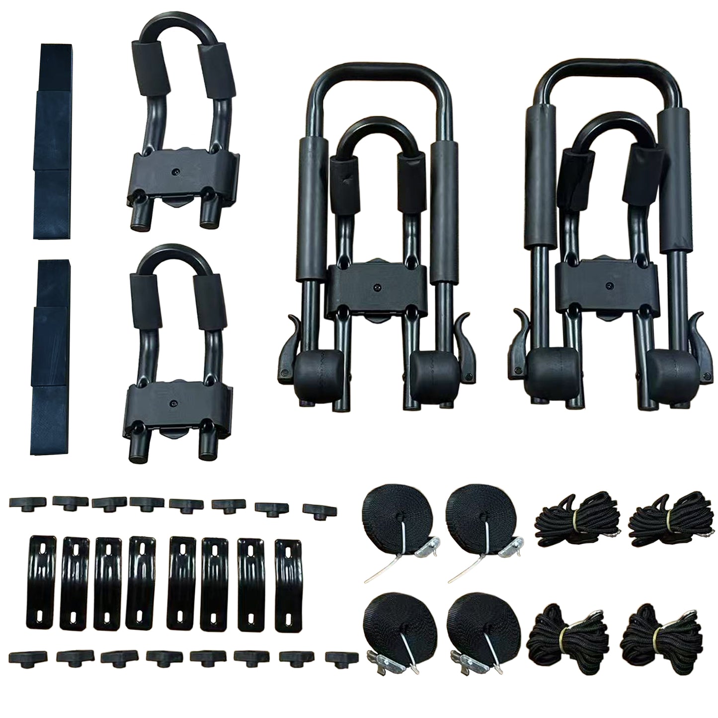 Kayak Roof Rack 2 Pairs J-Bar Carrier Holder for Canoe, SUV, Cars, Truck, Surf Ski, Car Top Mount Racks for Trip, Set of 4