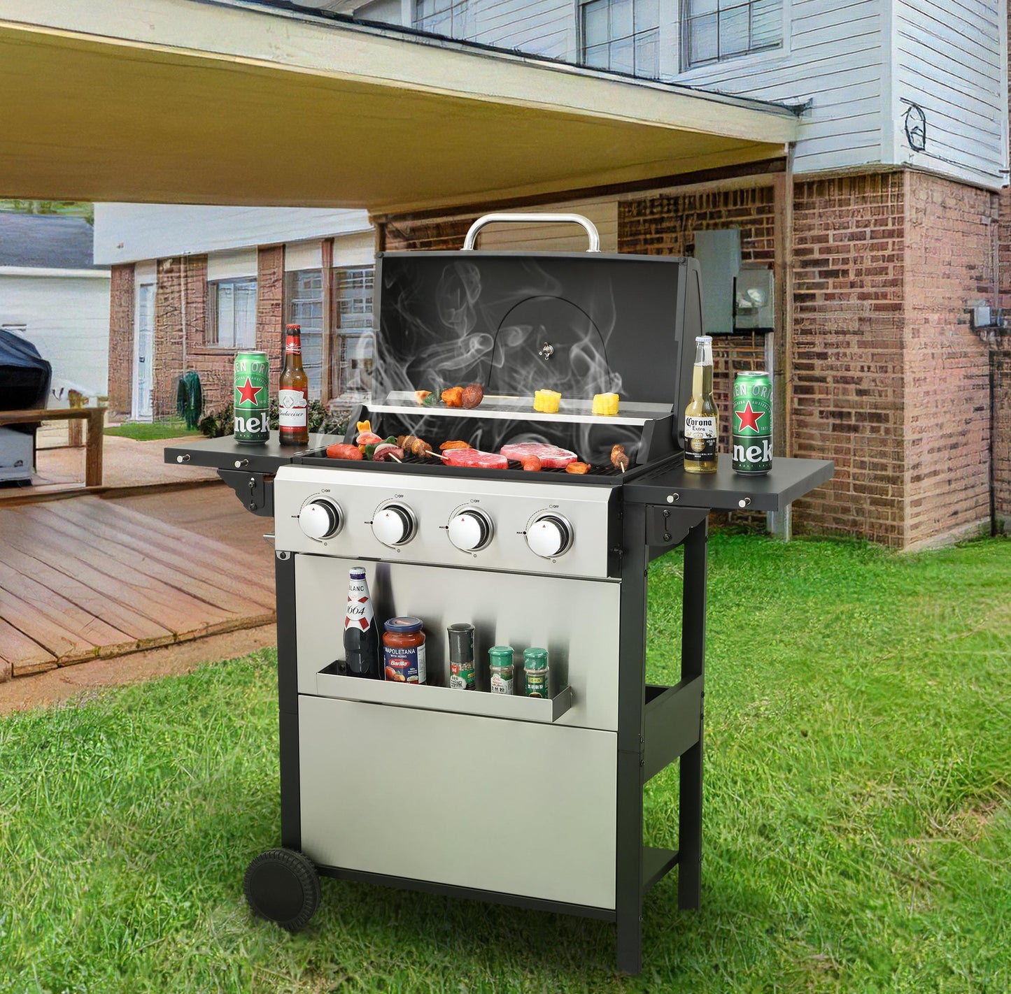 4 BURNER GAS GRILL