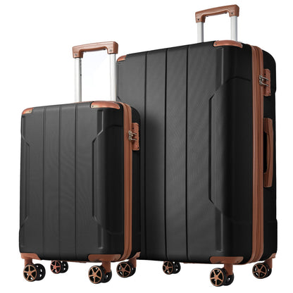 Hardshell ABS Luggage Sets 2 Piece Suitcase Set Expandable with TSA Lock Spinner Wheels for Men Women