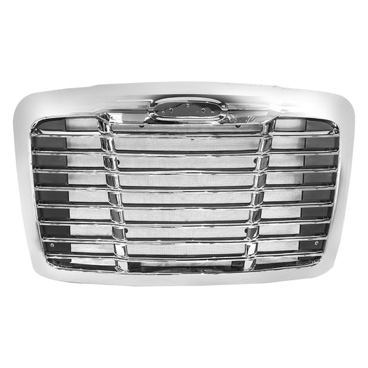 Chrome Front Grille Compatible With Freightliner Cascadia 2008-2016 With Bug Screen