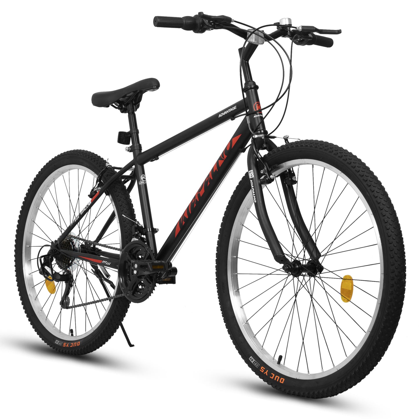 A26338 26 Inch Carbon Steel Frame Mountain Bike,21-Speed Dual V-Brake, Adult and Teens Bicycle for Mountain