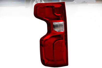 Left Taillight Assembly Fit For 2019-2023 Chevrolet Silverado 1500 2500HD 3500HD, Reverse Halogen Light, Other Led Light, Bulbs are Included