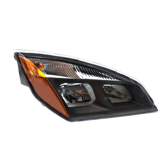 Black Housing Headlights Assembly Compatible With Freightliner Cascadia 2018+ Passenger Side