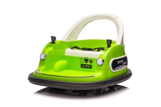 12V ride on bumper car for kids,electric car for kids,1.5-5 Years Old,W/Remote Control, LED Lights, Bluetooth & 360 Degree Spin, Vehicle body with anti-collision padding Five-point Safety Belt,2wd