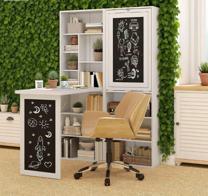 Fold-out Convertible Office Desk, Wall Mount Computer Desk