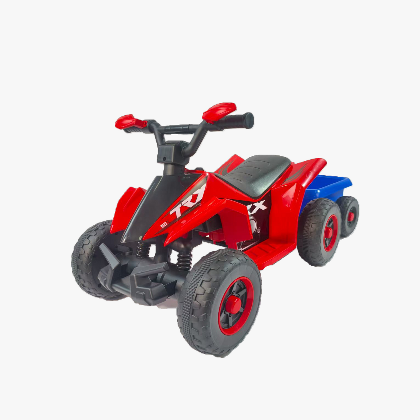 6V Battery Powered Kids Electric Vehicle, Kids Ride on ATV, 4 Wheeler Quad w/Headlights, MP3, USB, Volume Control, Large Seat, Electric Ride on Toys Best Gifts For Age 3-6 years Old  (Red)