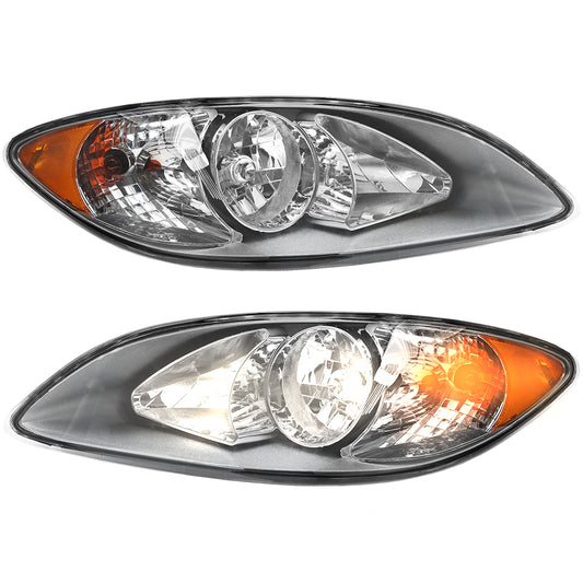 Chrome Headlights Assembly Compatible With International ProStar 2008-2016 Pair