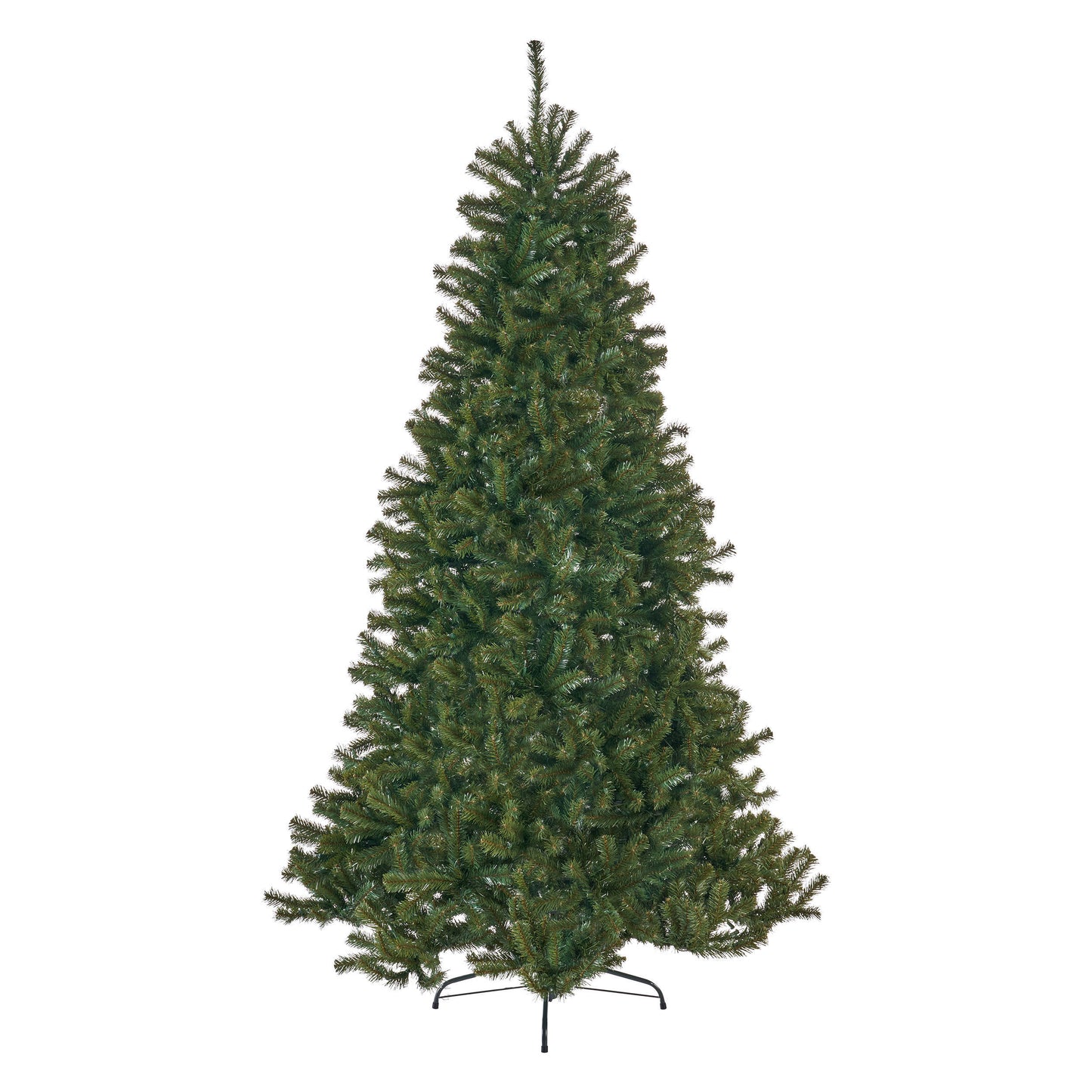 Noble Style 7' Hinged Christmas Tree with 500 Clear Lights in Green PVC