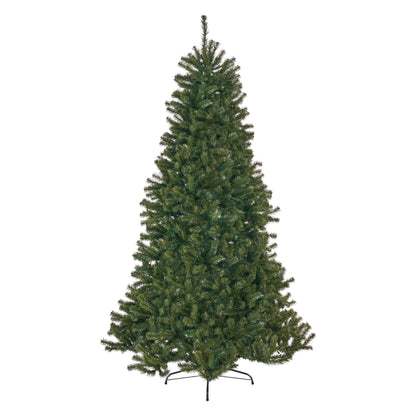 Noble Style 7' Hinged Christmas Tree with 500 Clear Lights in Green PVC