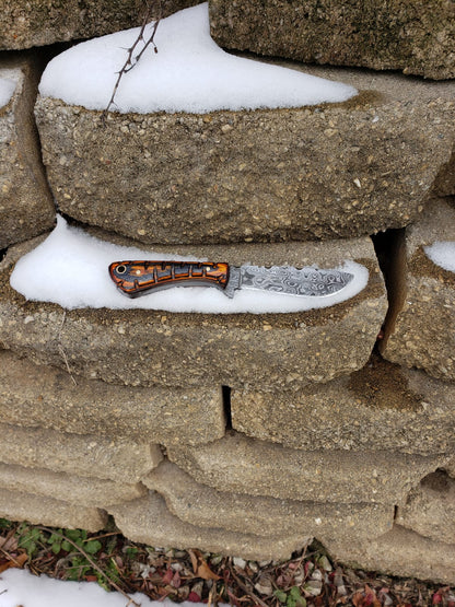Damascus Knife Perfect Utility Neck Knife TD-239