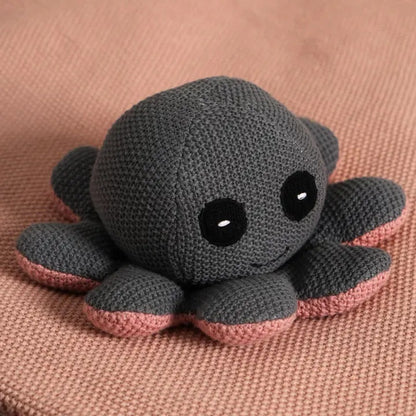 Knitted Stuffed Octopus Soft Toy.