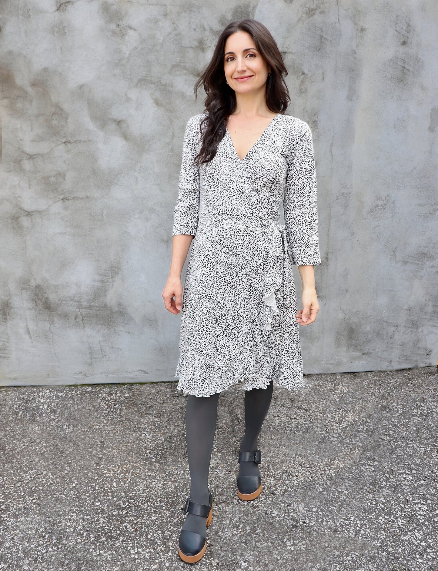Fierce Flounce Organic Wrap Dress
