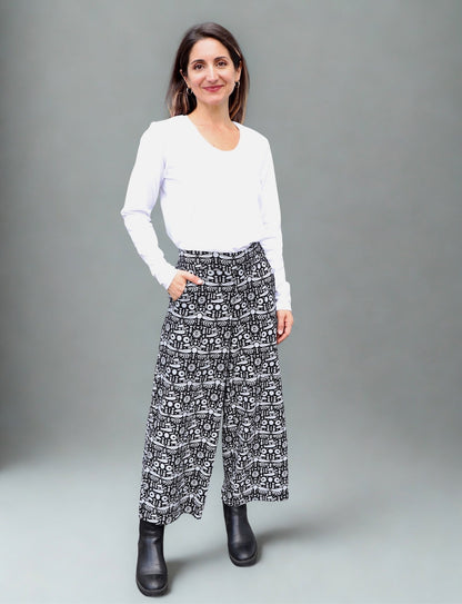 Folklore Organic Wide Leg Crop Pants