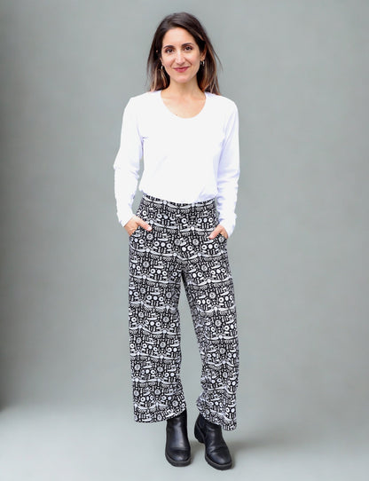 Folklore Organic Wide Leg Crop Pants