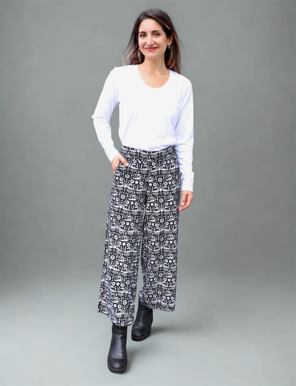 Folklore Organic Wide Leg Crop Pants