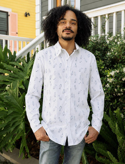 Fresh Catch Organic Cotton Men's Button Down Shirt - Pre-Order