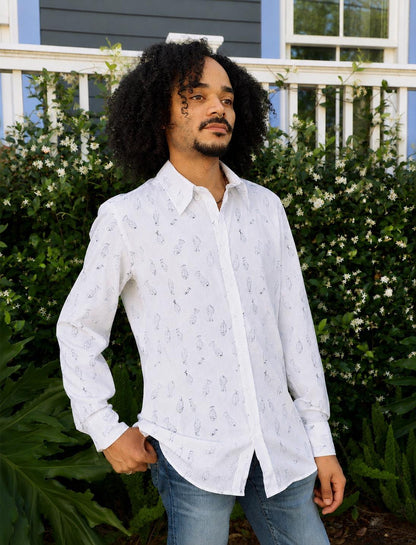 Fresh Catch Organic Cotton Men's Button Down Shirt - Pre-Order