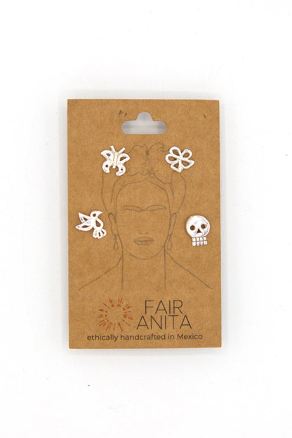 Frida Kahlo Stud Earring Set