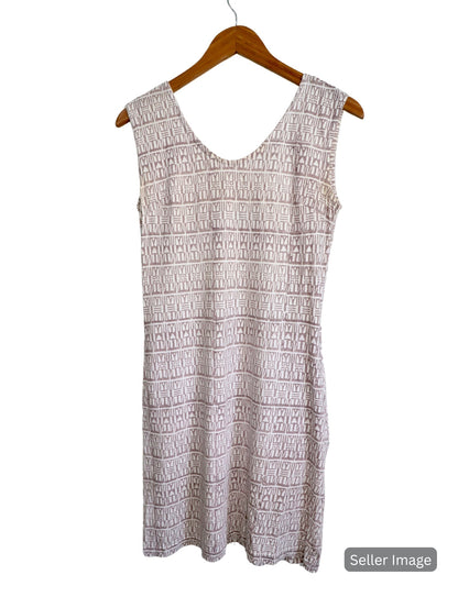 Geo Mauve Organic Dress : Pre-Loved
