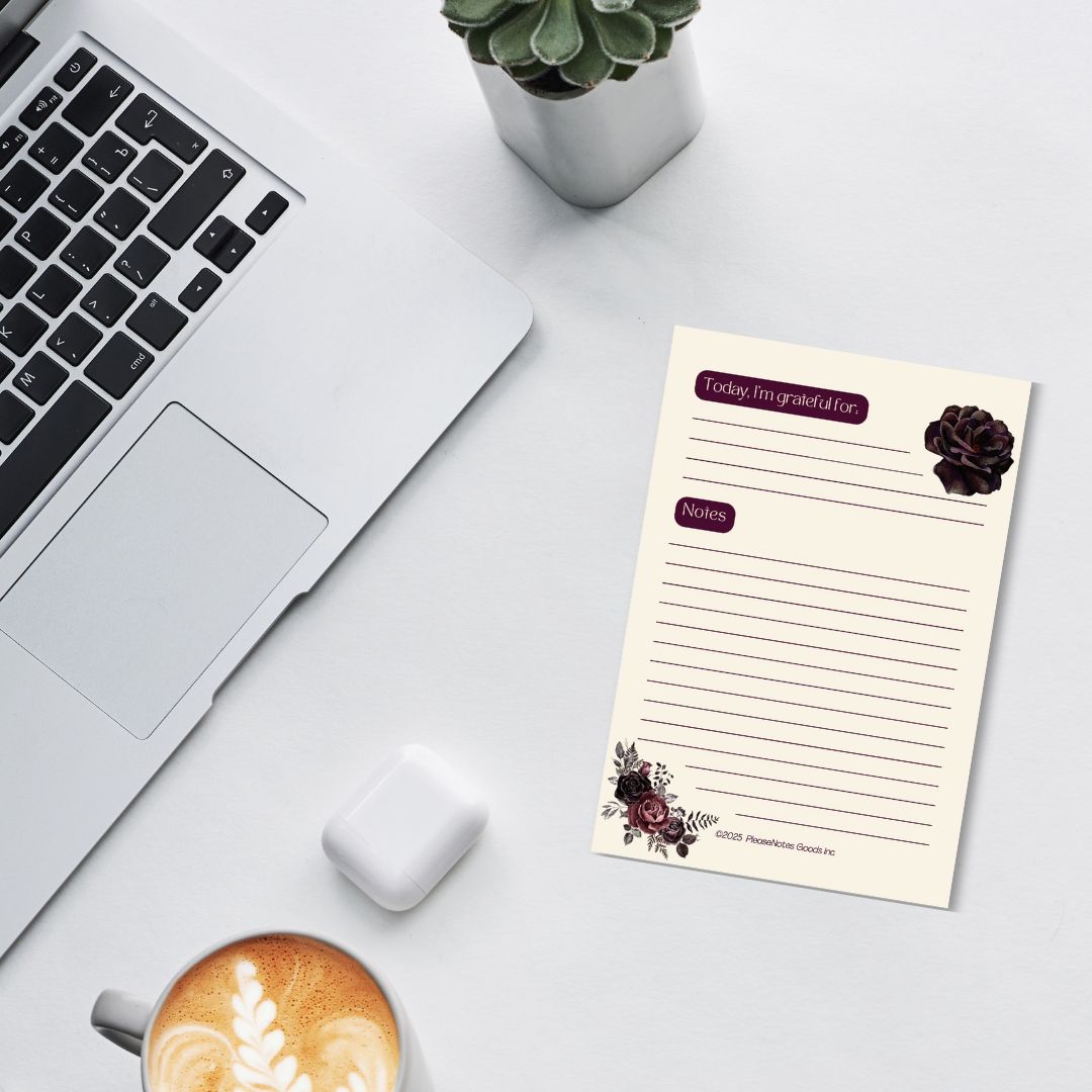 Gratitude but Make It Cute Notepad