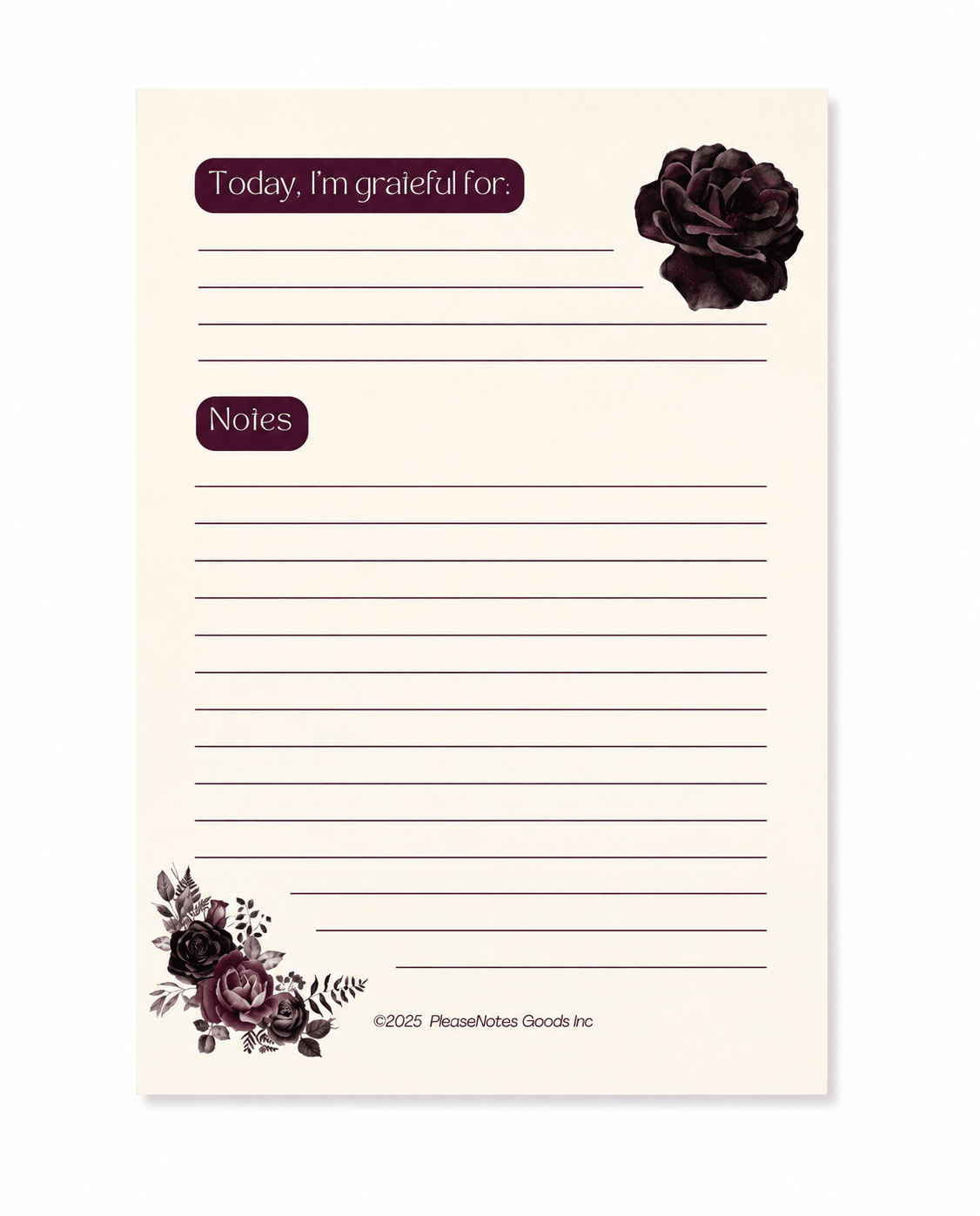 Gratitude but Make It Cute Notepad