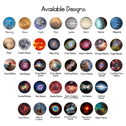 Galaxy Space Pendant - Pick Your Planet or Nebula Necklace