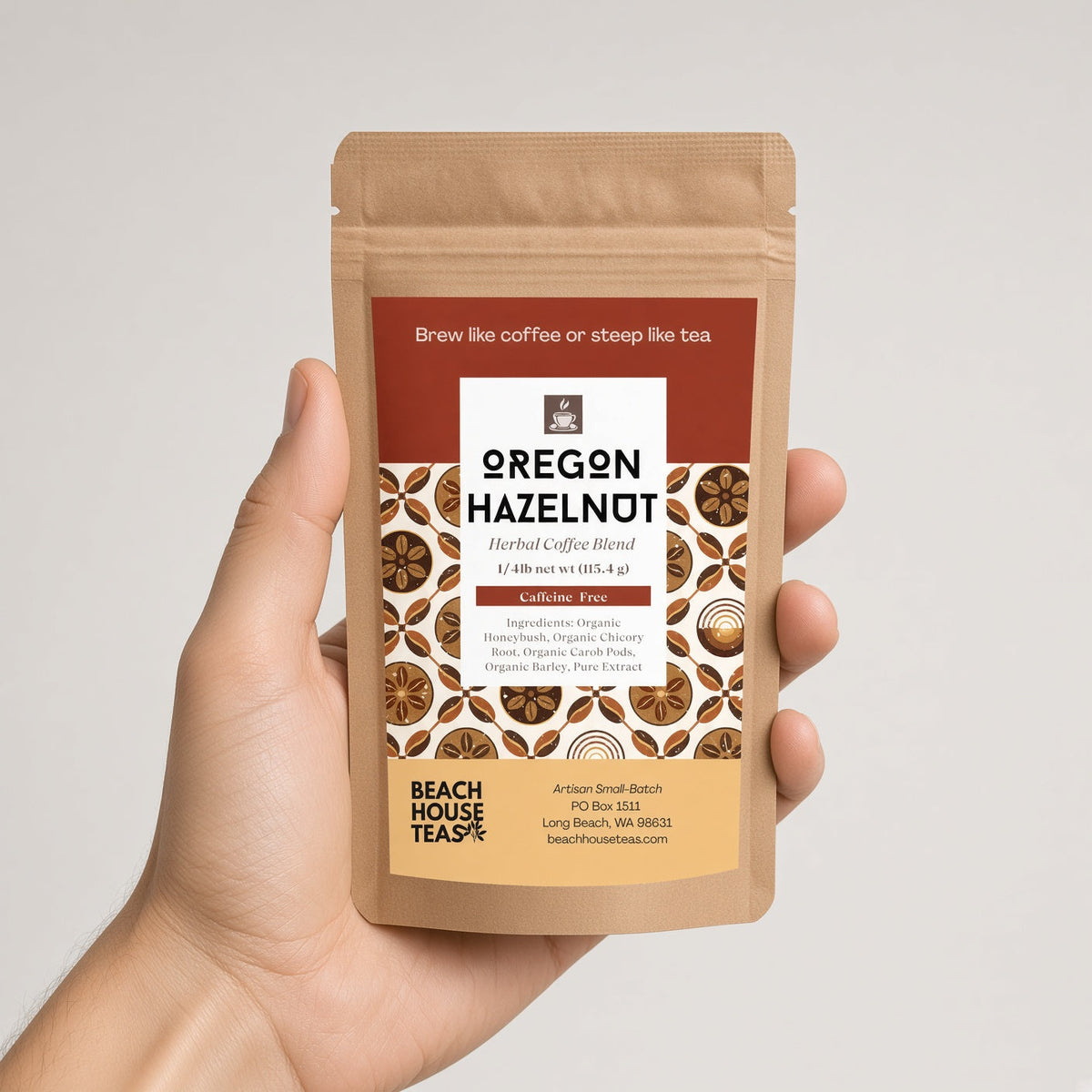 Oregon Hazelnut Herbal Coffee