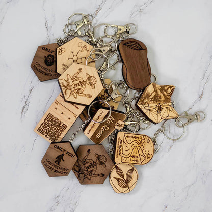 Wood Keychain | No Hate Trail - Arch
