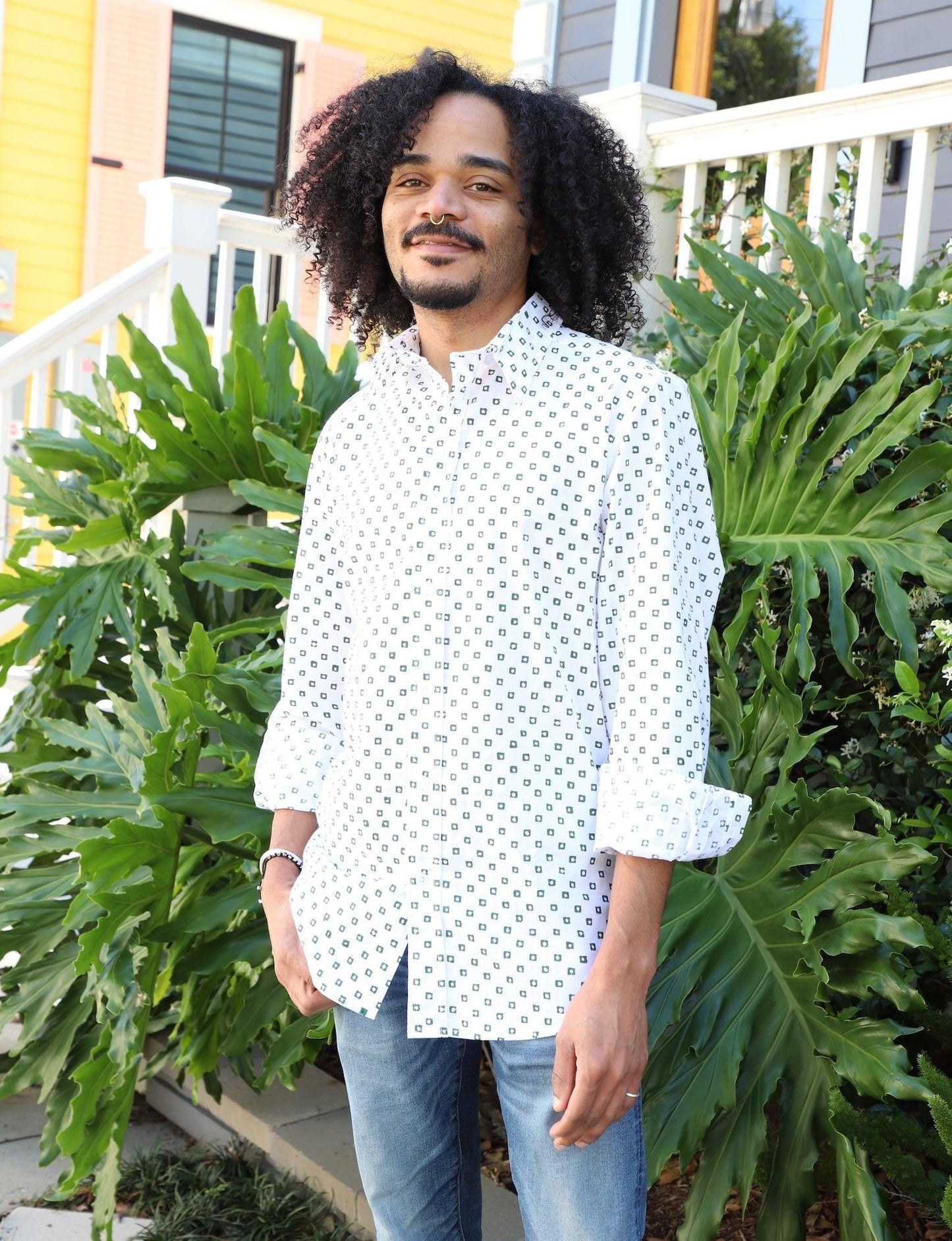 Harit Organic Cotton Men's Button Down Shirt