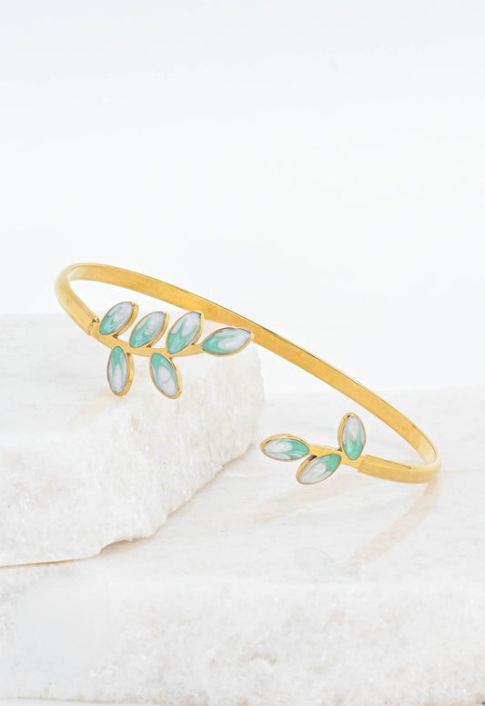 Hope Grows Mint Leaf Bracelet