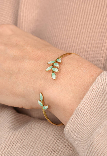 Hope Grows Mint Leaf Bracelet