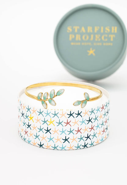 Hope Grows Mint Leaf Bracelet