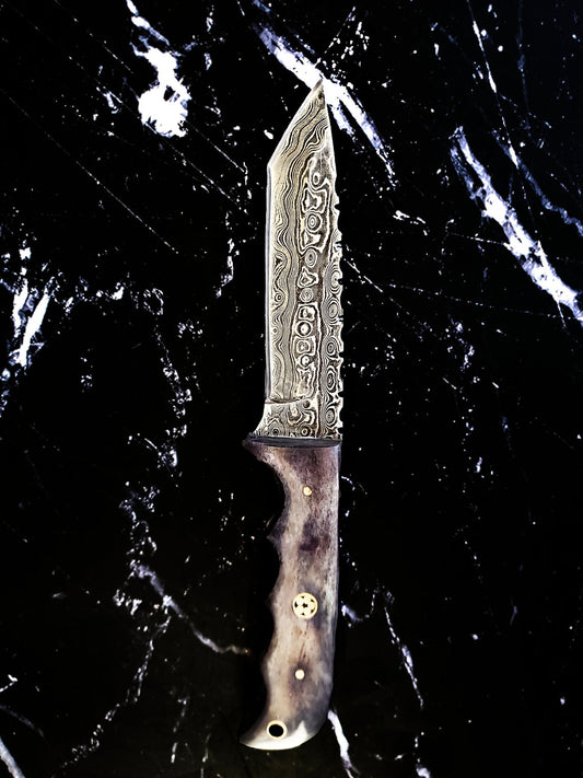 Titan Cavalry - Damascus Steel/ Tanto Point/ EDC / Tactical Blade TD-010-B