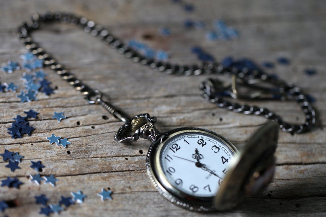 My Moon Custom Lunar Phase Zodiac Pocket Watch