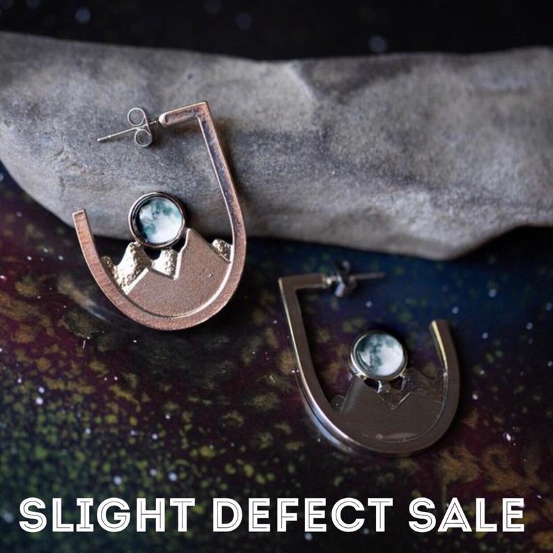 SLIGHTLY FLAWED Mountain Range Earrings