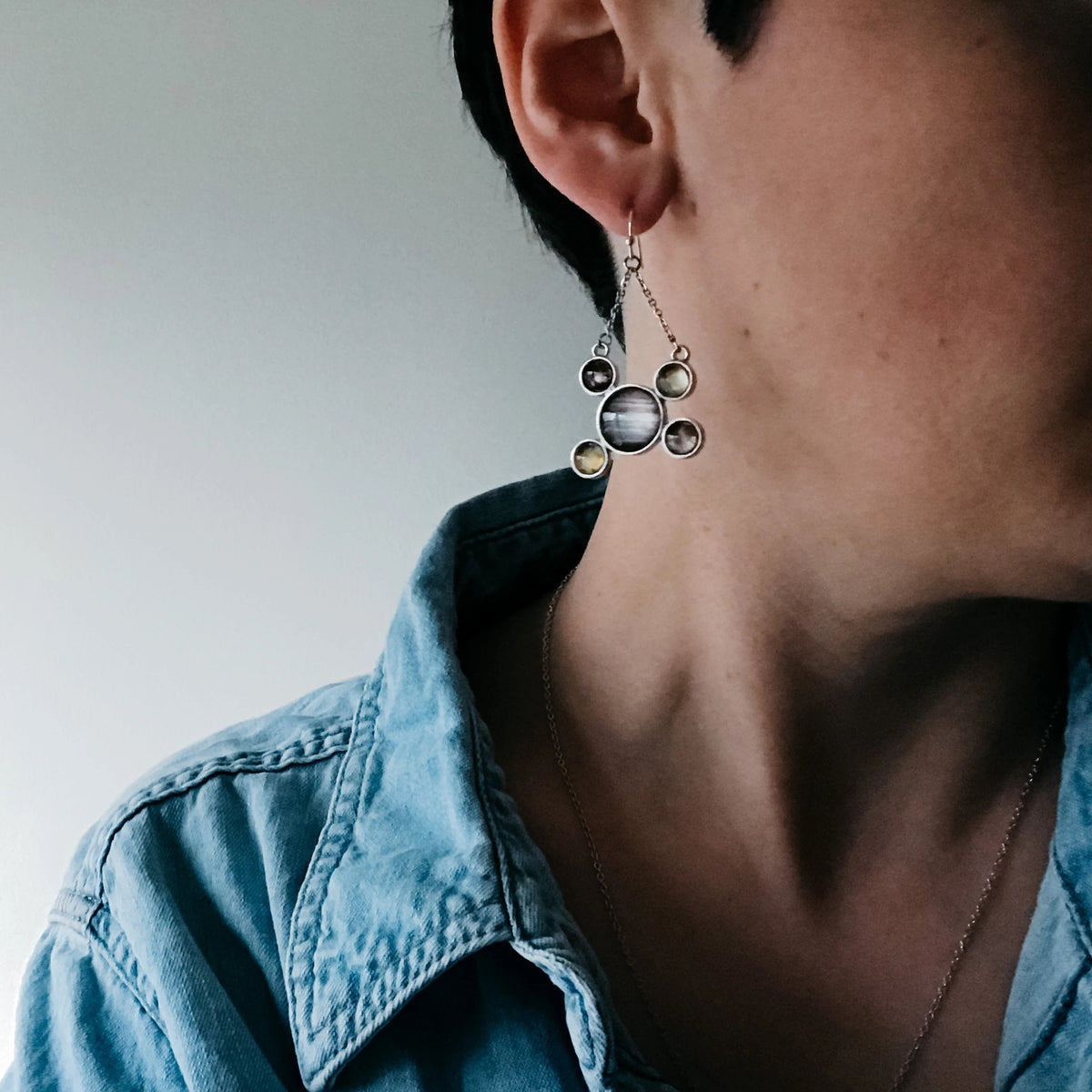 CLEARANCE Jupiter and Galilean Moons Dangle Earrings