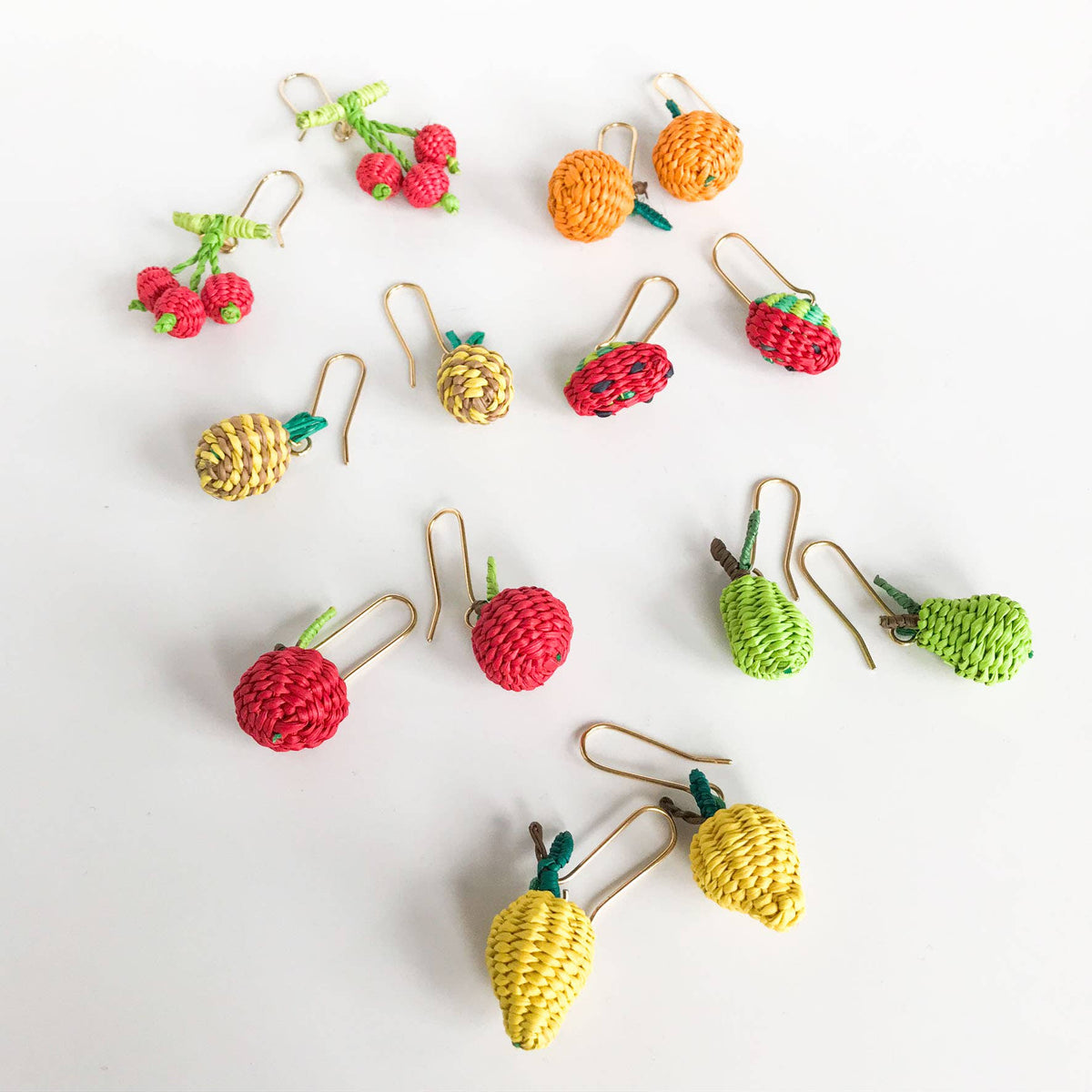 Iraca Mini Fruit Earrings