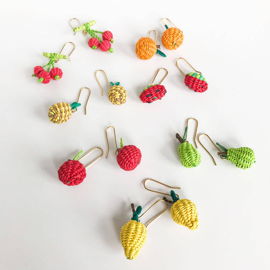 Iraca Mini Fruit Earrings