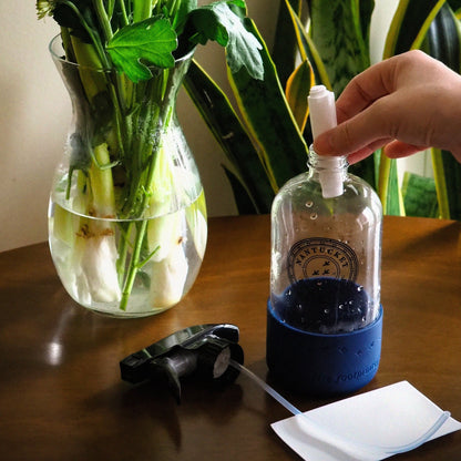 Just Add Water Glass & Window Cleaning Strips (2 Strips) + Reusable Glass Bottle
