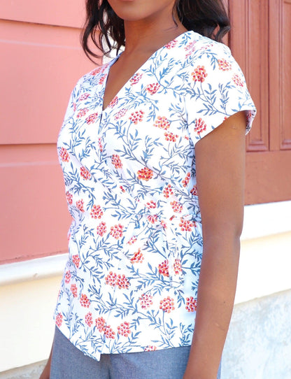 Lata Organic Wrap Top