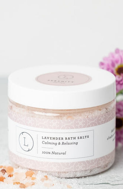 Lavender Bath Salt Soak – Epsom, Dead Sea & Himalayan Salts