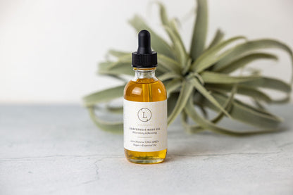 Natural Grapefruit Body Oil – Moisturizing Bath & Massage Oil
