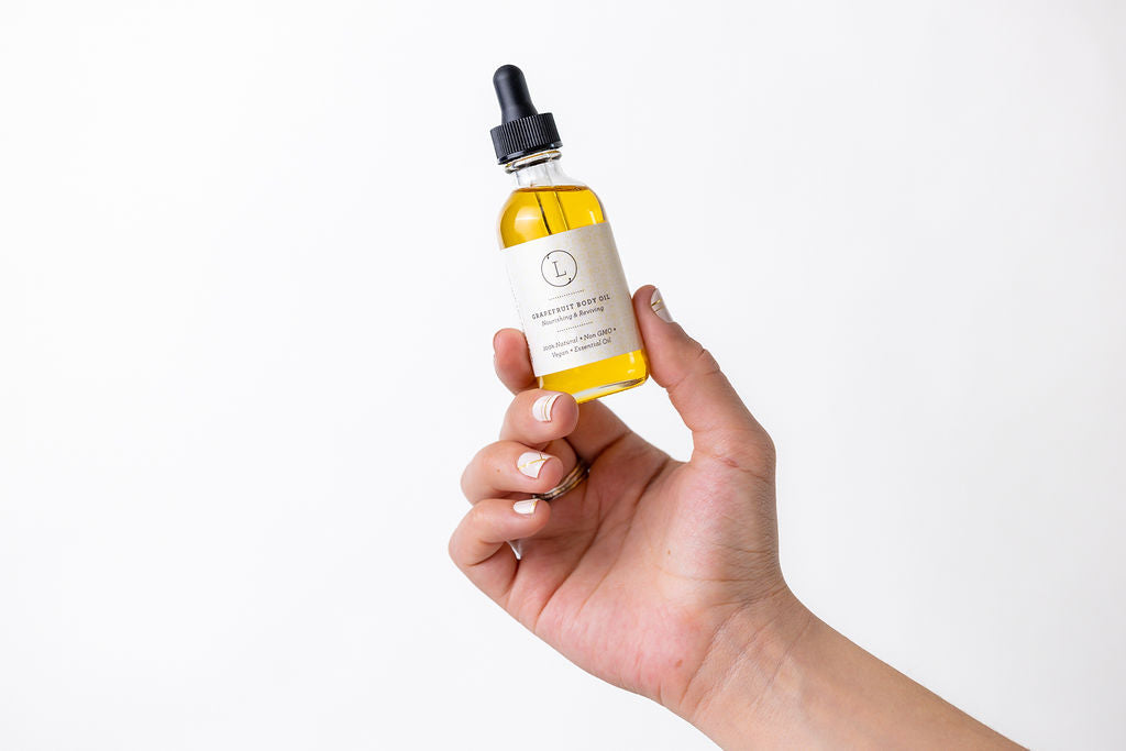 Natural Grapefruit Body Oil – Moisturizing Bath & Massage Oil